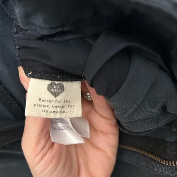 MADEWELL THE HARLOW WIDE LEG PANT BLACK SIZE 6 - Picture 9 of 12